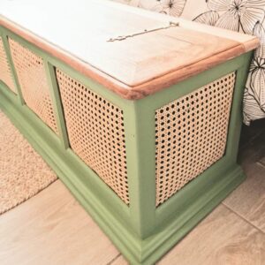 Coffre de rangement vert