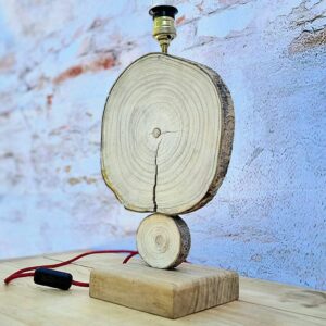 Luminaire rondin de bois