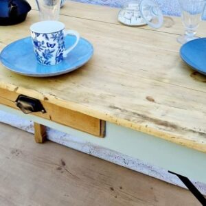 Table de ferme verte